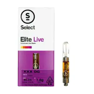 Select Elite – Live Resin Cartridge – XXX OG – 1g