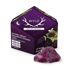 Boysenberry 1:1:1 CBD:CBN + Indica Enhanced Gummies | 100mg THC:CBD:CBN-WYLD
