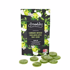 SOUR GREEN APPLE-Cannabis Infused Fruit Chews-SMOKIEZ
