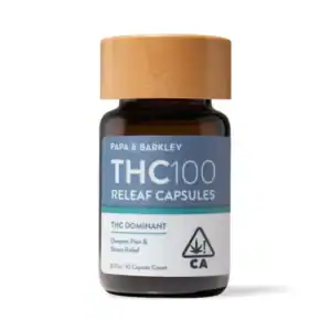 THC100 Releaf Capsules - 10 Count-Papa & Barkley