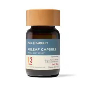 THC-Rich 1:3 Releaf Capsules - 30 Count-Papa & Barkley
